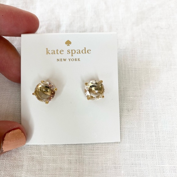 Kate Spade Clear Stone Stud Earrings - Picture 4 of 12